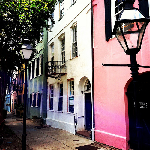 Rainbow Row Charleston